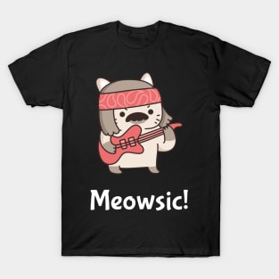 Cat plays music T-Shirt